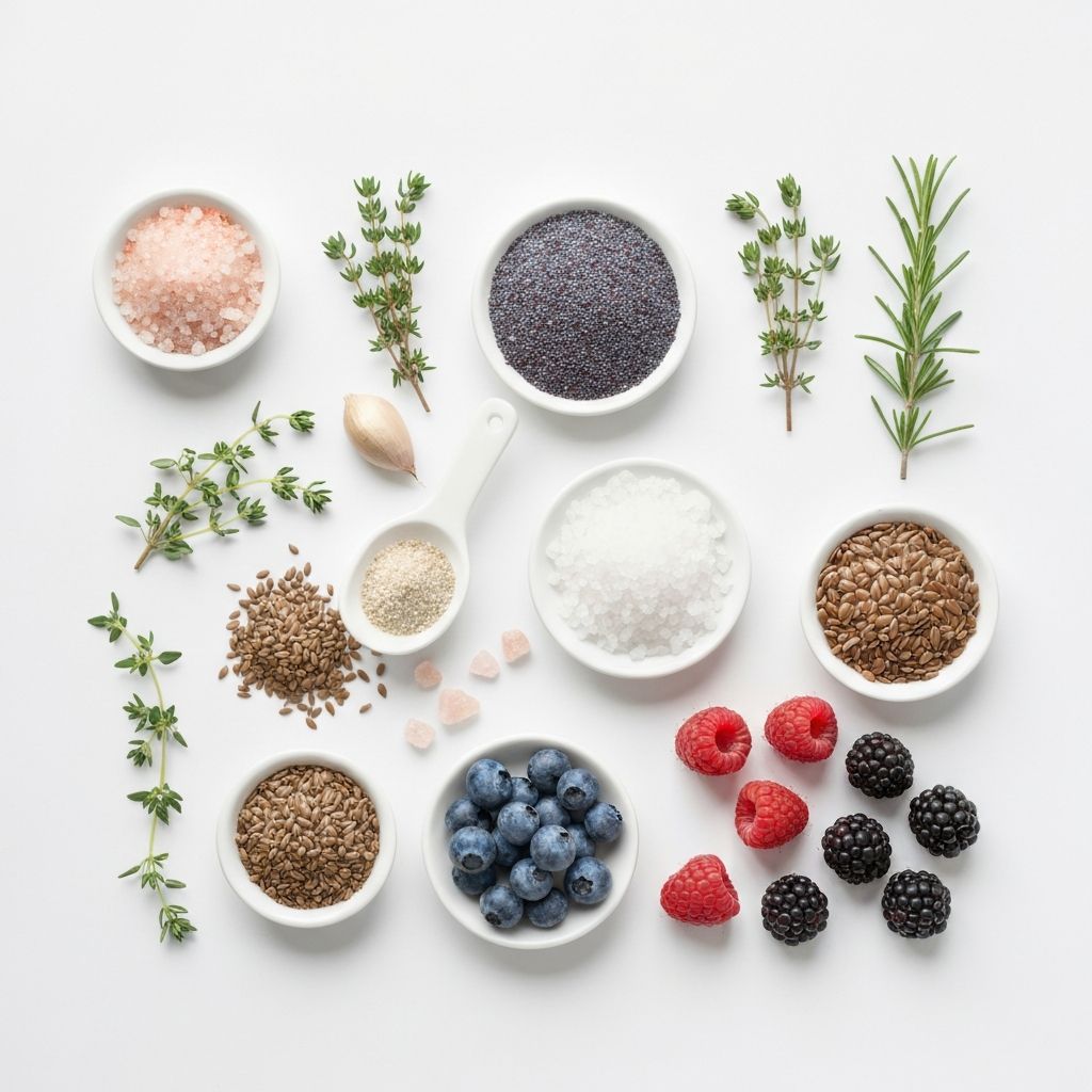 Kombinationen natürlicher Zutaten